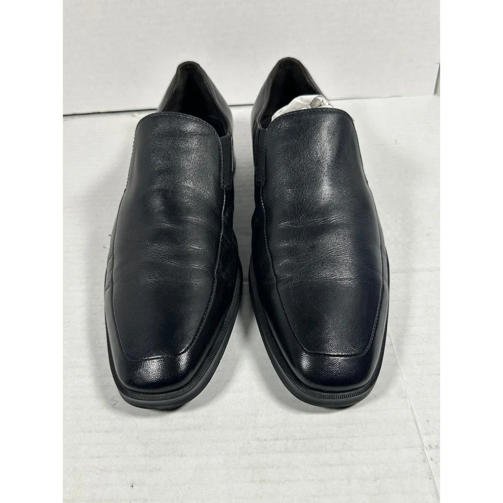 Bruno Magli Pitto Mens 13M Black Leather SlipOn Loafers Dress Shoes MT5402 Italy